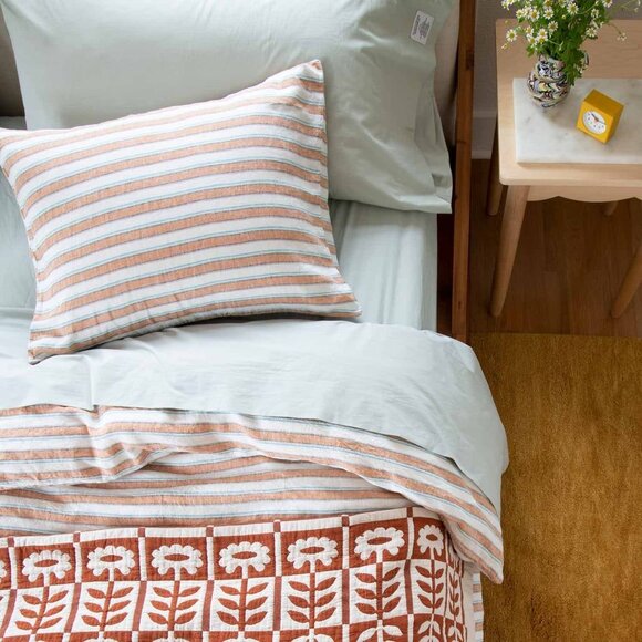 Schoolhouse Stillwater King Quilt and Pillow Shams in Auburn - Picture 7 of 13